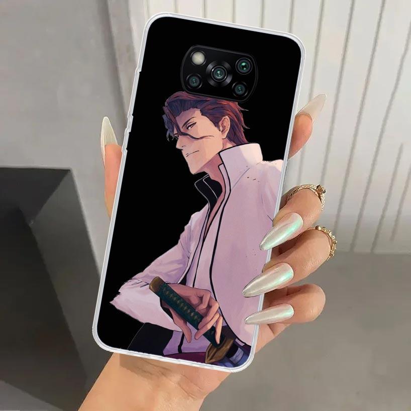 Bleach Aizen Sousuke Phone Case for Xiaomi Poco X5 X6 X7 Pro F7 Ultra M7 Redmi 15 15C 13 13C 12 12C 10 10A 10C 9 9A 9C 9T Shell