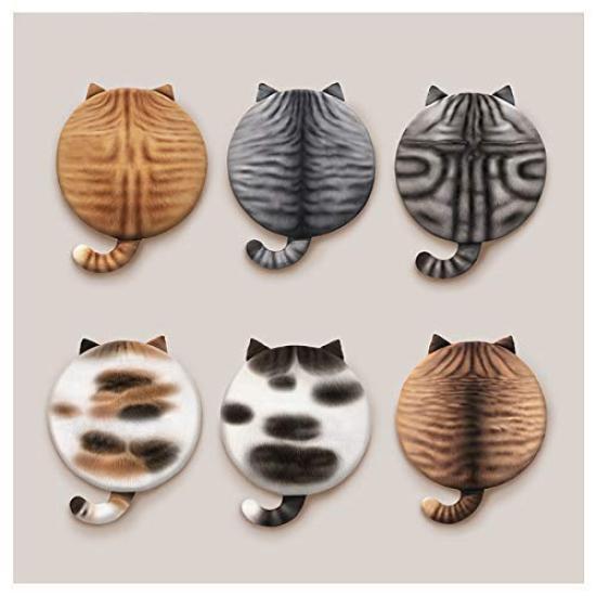 Umora Cat Pattern Cushion Seat Cushion Cat Bed Mat Memory Foam Cute Car Floor (Cat E)