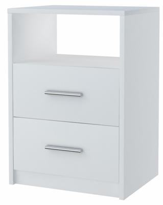 Bedside Table 2So White 40Cm Drawers Chest Of Drawers Shelf