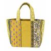 Tomo Corporation Canvas Bag, Marseille Stripe, Mimosa Yellow, Mini Tote Bag, 30x20xD10cm, 14224-750-355