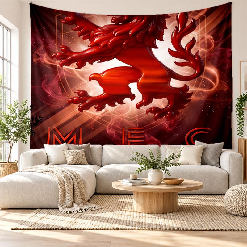 Middlesbrough Wandteppich, Wandbehang aus weichem Stoff, Dekorative Kulisse für Schlafzimmer Heimwandkunst