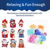 Sada 1 sady samolepek na malování diamantů DIY kreslený vzor vánoční sada samolepek s drahokamy pro sváteční dekorace