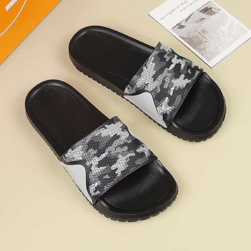 Nye herretøfler Moteutskrift Tøfler Innendørs Utendørs Sklisikker fritidsandaler