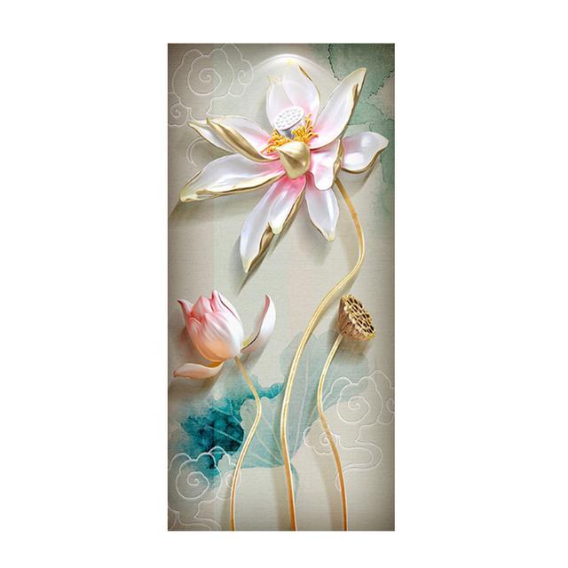 Modern New Chinese Style Watercolor Lotus Flower Fish Wall Pictures For Living Room Home Decor Canvas Print Poster Gallery Art No Frame
