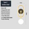Indoor LED Wall Lamp AC85-265V 5 Types Black Golden Shell Modern Simplicity Indoor Wall Lamps with High Brightness LED Lighting