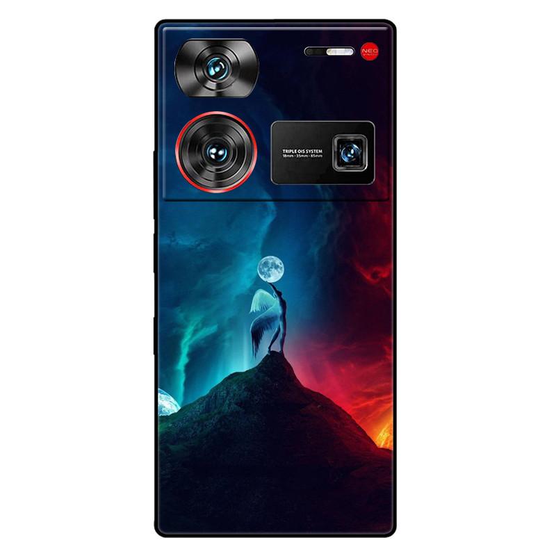 For ZTE Nubia Z60 Ultra 5G Case Silicon Fashion Space Wolf TPU Painted Coque Funda for Nubia Z60Ultra 5G NX721J Cover Protective