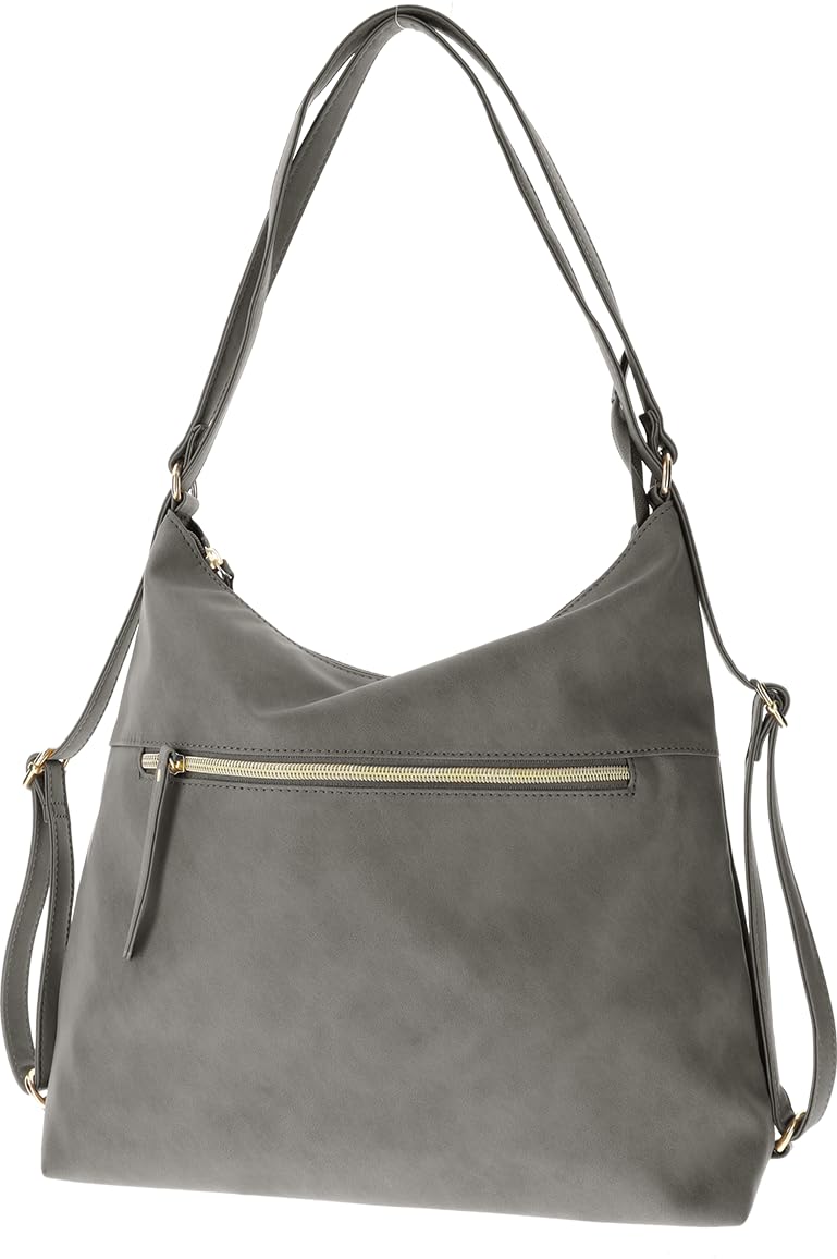 

Tote Bag Rucksack 2way Lightweight Large Capacity A4 Shoulder Multifunctional Pocket Waterproof Shoulder Backpack [Giselle] Women s (Dark Gray) темно-сірий
