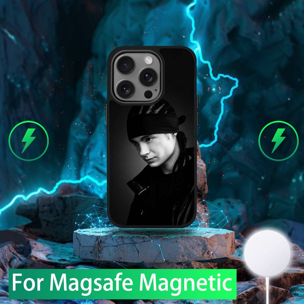 

Tom K-Kaulitz Phone Case For iPhone 16,15,14,13,12,11,Pro,Max,Plus,Mini,SE New Magsafe Magnetic Wireless Charging iPhone12PROMAX