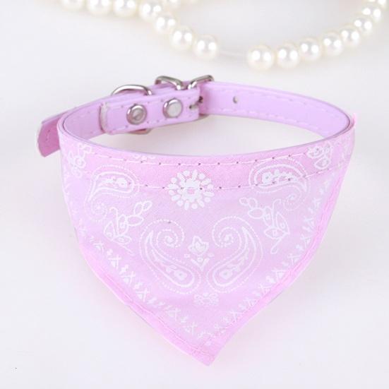 Yousheng Pet Saliva Towel Ethnic Style Print Triangle Neckerchief Bib Fabric Adjustable Bandana Collar for Puppy Dogs Cats Pet Accessories