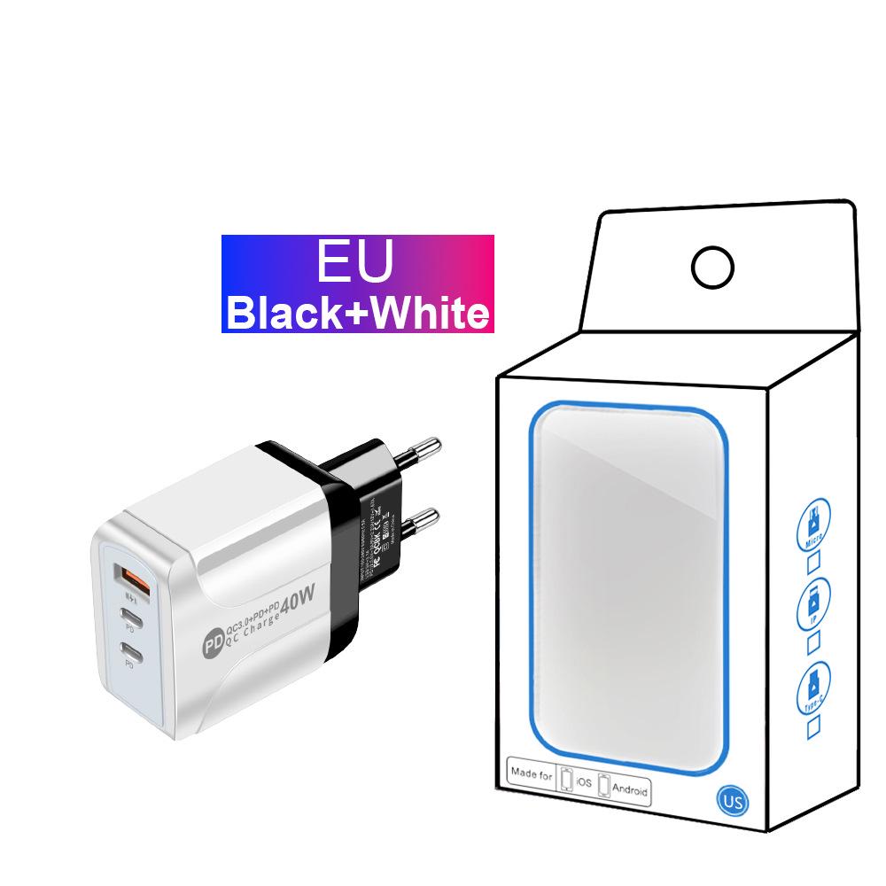 Universal Charger Power Adapter: Compatible with EU, US, UK, and AU Standards (1U + 2PD)
