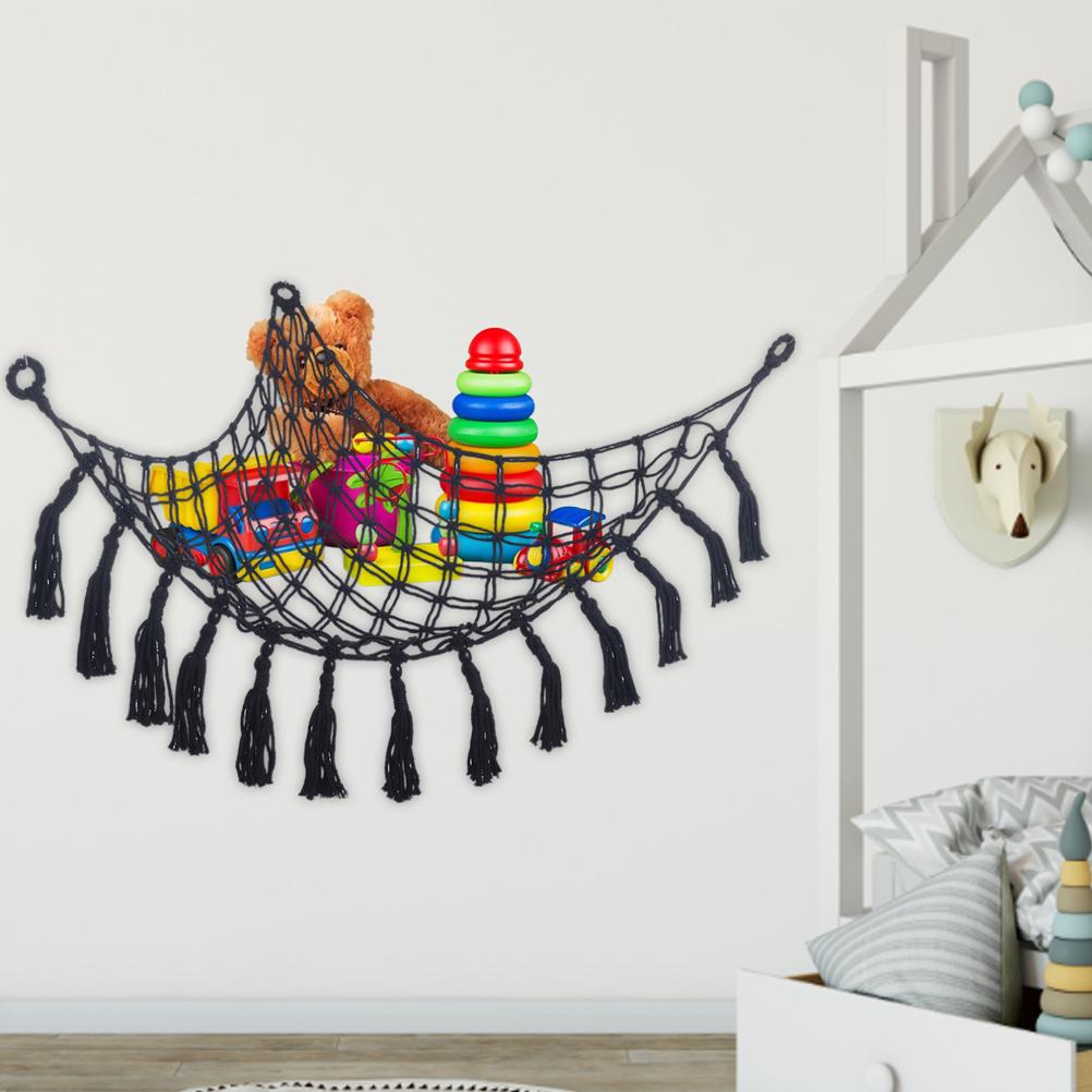Stuffed Animal Hammock Toy Storage Hammock Net Wall Sling Mesh Kids Toy Organizer Net