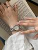 New SilverHigh-EndExquisite, Fashionable And Elegant Women'S Watch With A Stainless Steel Strap Perfect For Work And Daily Wear.
