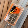 Fishing Tackle Box Lures Organizers Clear Lid Tray Box Lures Storage Box with Removable Dividers Portable Storage Tray