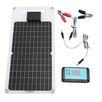 Controler de încărcare solară 100A 12V 24V Panou solar din siliciu monocristalin 50W cu USB dublu TYPE C