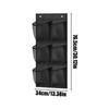6 Compartments Mesh Closet Shoe Holder Large Capacity Wall-Mounted Storage Bag Baskets Hangable Organizer