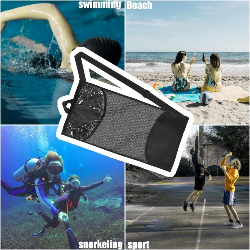 Light Weight Snorkeling Mask Mesh Bag Dives Swim Mask Snorkels Bag Dives Equipment Pouch for Diving, Swimming, Beach