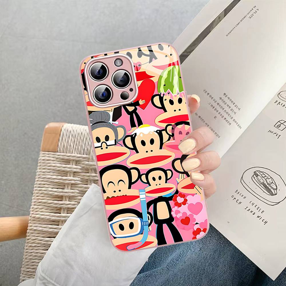 Classic P-Paul F-Frank Logo Tempered Glass For Iphone 14 13 12 11 Pro Mini XS MAX 14Plus X XS XR Cover