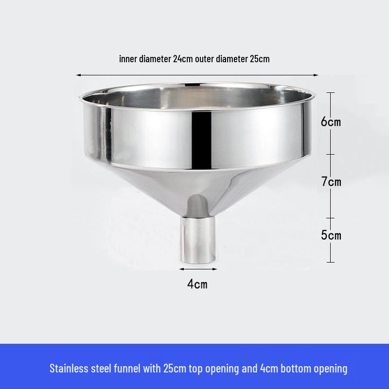 Heavy-Duty Stainless Steel Large Funnel for Industrial Fuel and Oil Press Machines
