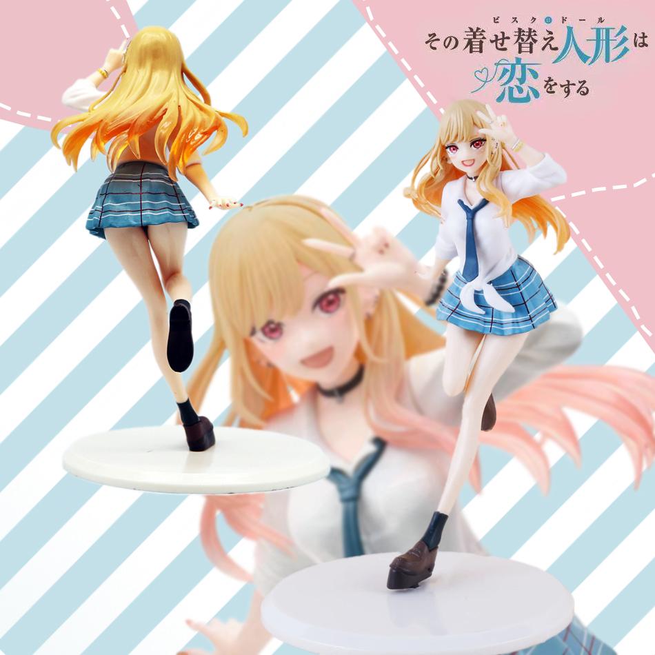 18CM My Dress-Up Darling Anime Model Kitagawa Marin Action Figure School Uniform Dress-Up PVC Standing Figure Toy Doll Kid Gifts Premium Quality