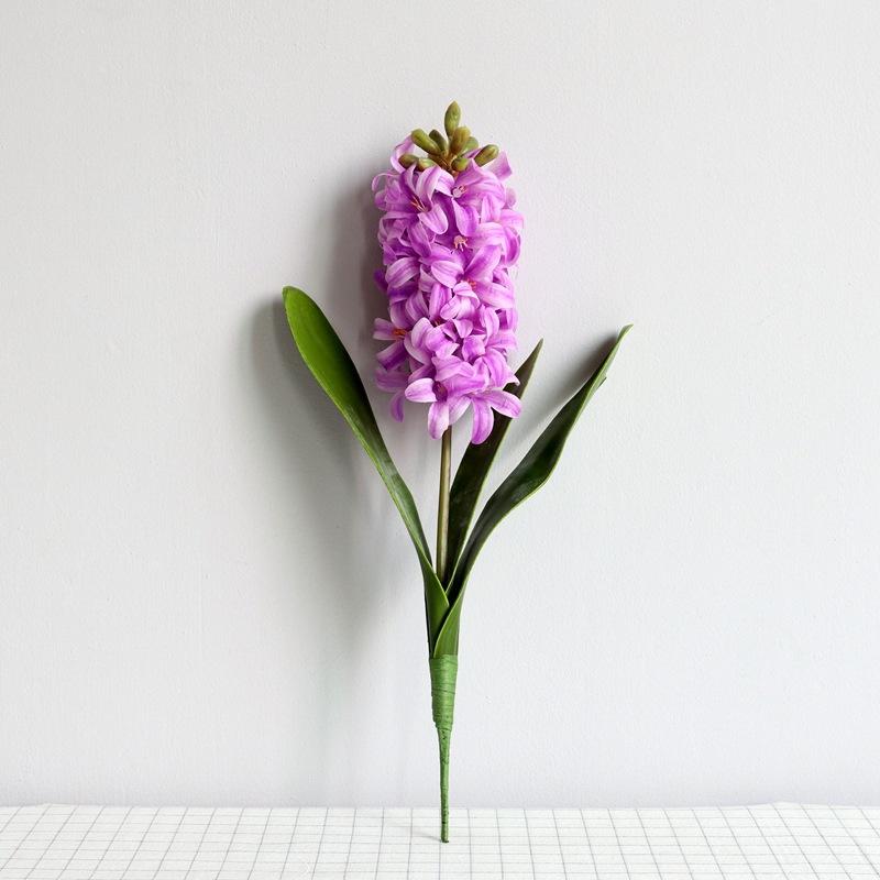 

Simulated flower 3D feel hyacinth home decoration narcissus fake flower potted plant ornament home decoration фиолетовый