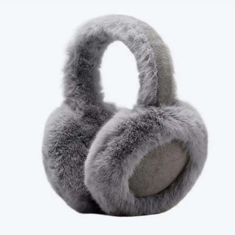 Wool Plush Earmuffs Ear Warmers Women New Khaki Fashion Sheepskin Fur Earmuffs For Winter Warm Headphones Muffs Woman Cover