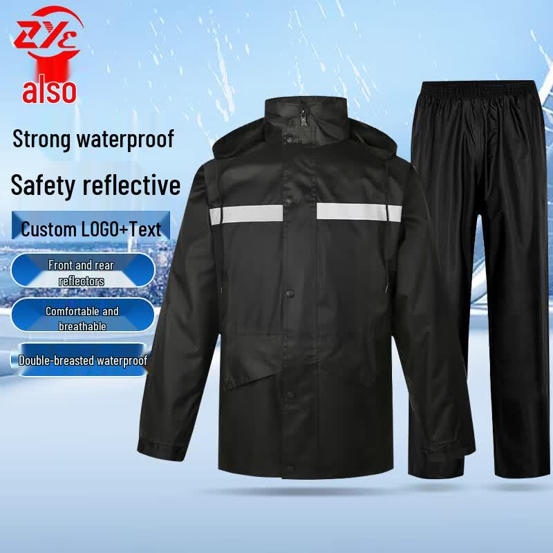 Zhe Ye Adult Reflective Raincoat & Rain Pants Set M (160-165cm)