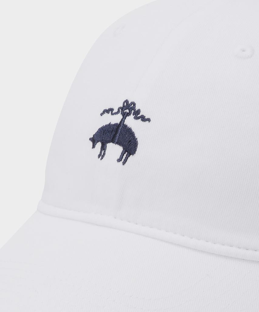 BROOKS BROTHERS [Unisex] Cotton Logo Baseball Cap (White) (Bbacmm1500Aef)