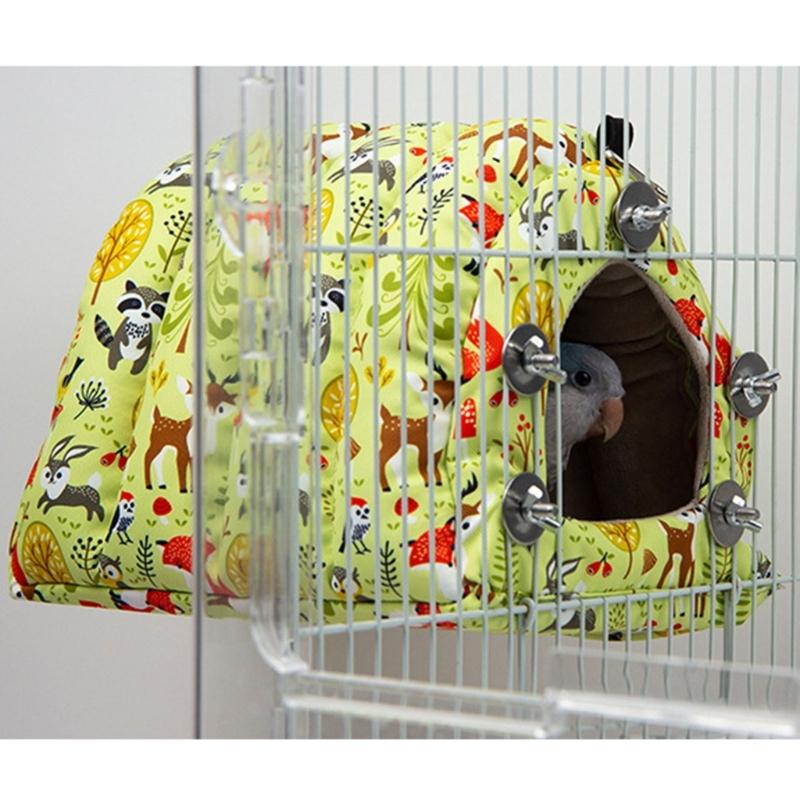Bird Warm Nest House Winter Plush Sleeping Bed for Small Medium Birds