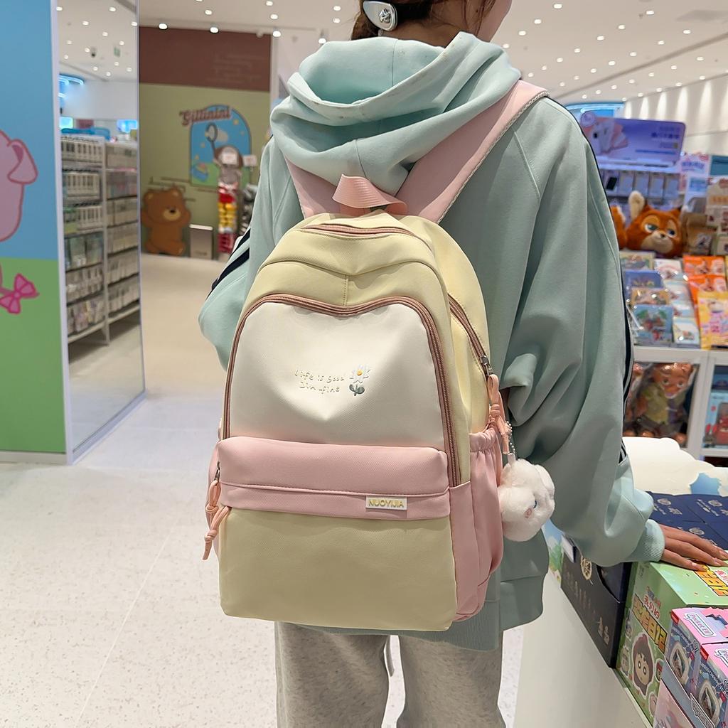 Schoolbag Japanese Retro High School Student Junior High School Student Schoolbag Girls Korean Version Casual Backpack Men Large Capacity Travel