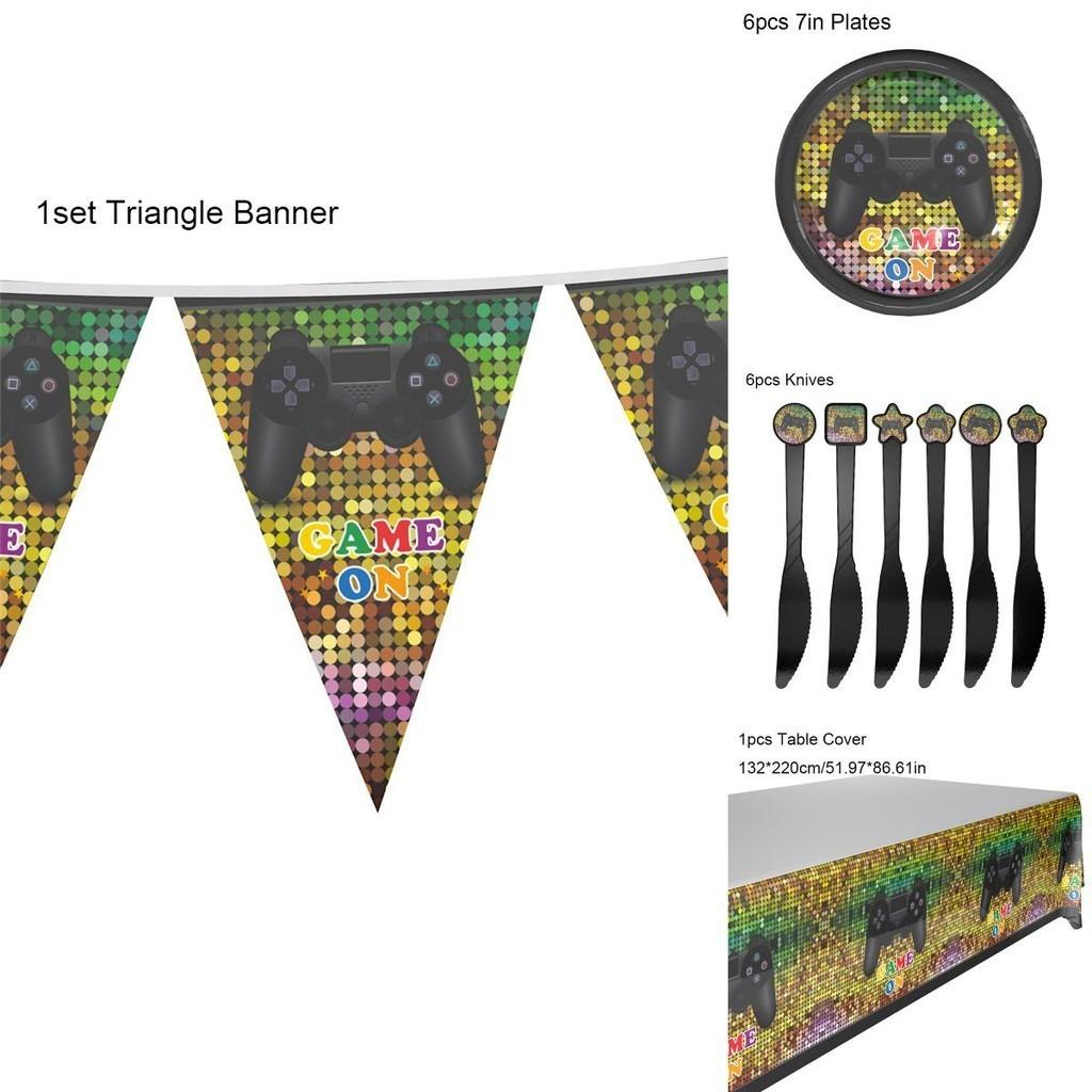 Vibrant Battle Gaming Video Controller Decor For Thrilling Birthday Parties