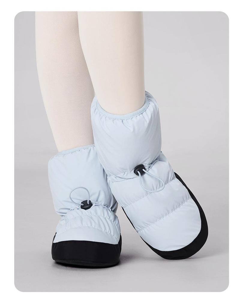 Women's Fleece Lined Ballet Warm-Up Boots - Autumn/Winter Practice Shoes for Dancers