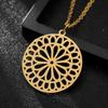 Pendant Necklace Mandala Pendant Flower Charm Flower Necklace