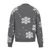 Women Snowflake Color Block Sweater Knitwear Patchwork Pullover Tops