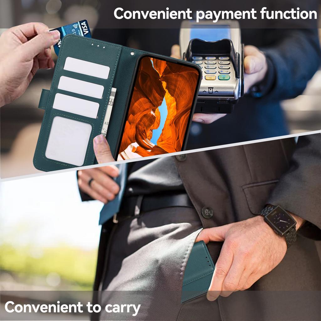 Pro Motorola Moto G56 5G Pouzdro RFID Blokující Vyklápěcí Kožený Kryt na Telefon