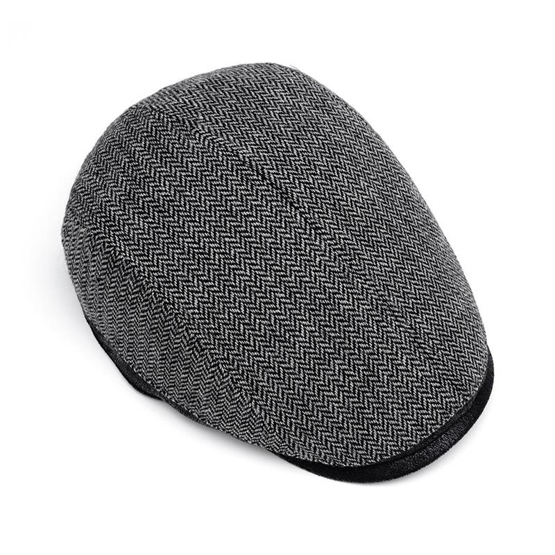 British Style Newsboy Cap Men's Beret Autumn Winter Warm Forward Cap