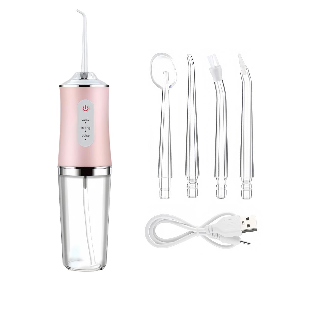 

Портативный умный электрический ирригатор для полости рта, ирригатор для полости рта, дезодорирует дыхание, освежает дыхание, предотвращает появление вредных микробов розовый