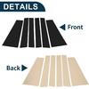 Door Pillar Window Trim for Toyota Sienna 2021-2023 Anti Scratch Sticker Pillar Posts Door Outer Exterior Cover Black 6 Pcs