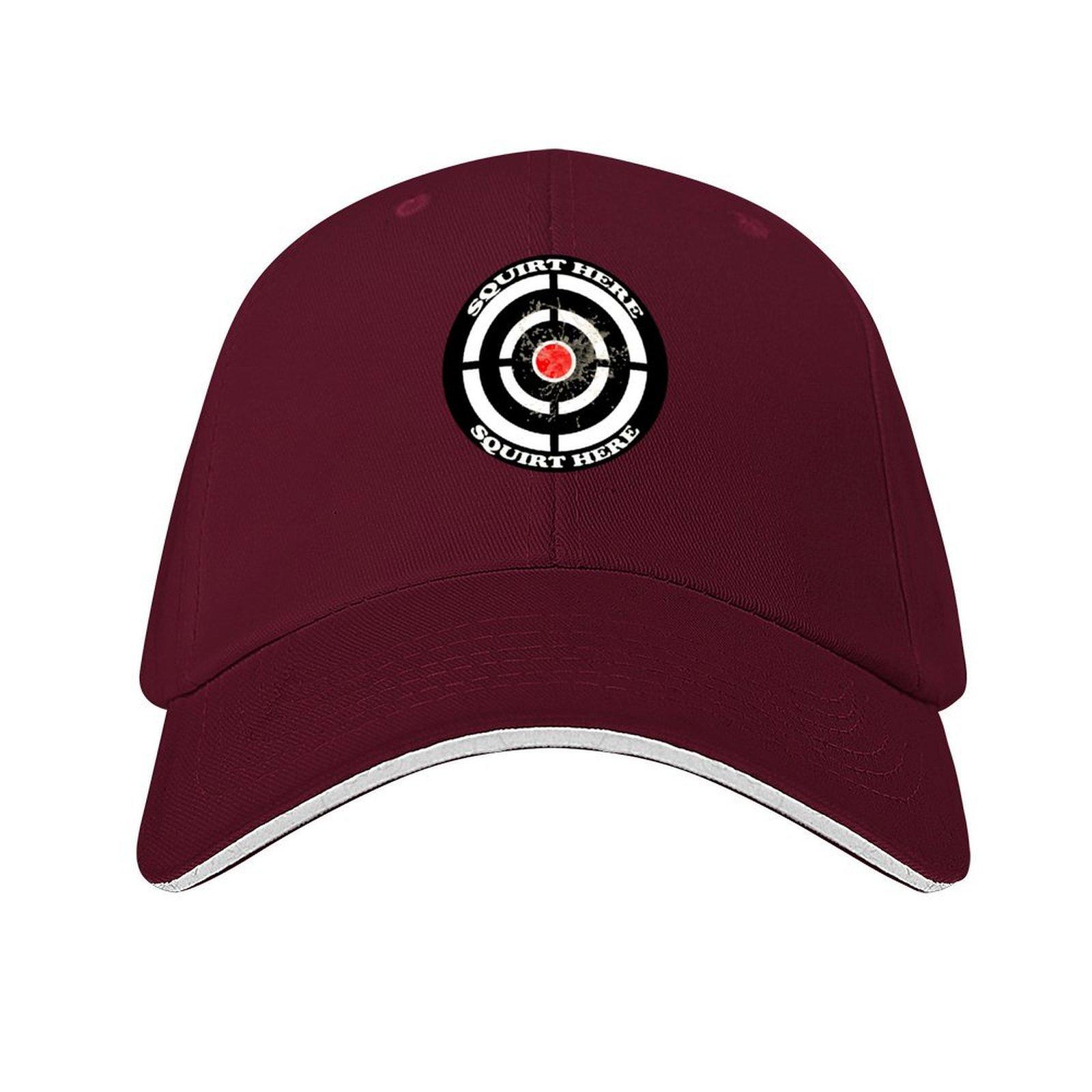 

Squirt Target Squirt Here Funny Rude Inappropriate Unique Anniversary Idea Baseball Cap Golf Wear sun caps For Women Mens