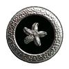 5Pcs Starfish Flocking Metal Buttons Double-Sided Nylon Coat Gold And Silver Clothing Buttons Women'S Clothing Jacket Buttons