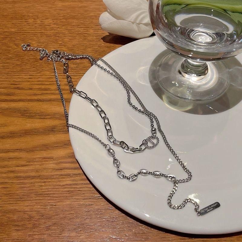 Luxury-luxurious, Niche-style Fringed Chain Sweatshirt Necklace Hip-hop Design Sense, Elegant Collar Chain Accessory
