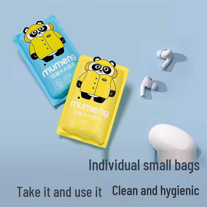 Tragbarer Einweg-Notfall-Regenponcho (7er-Pack)