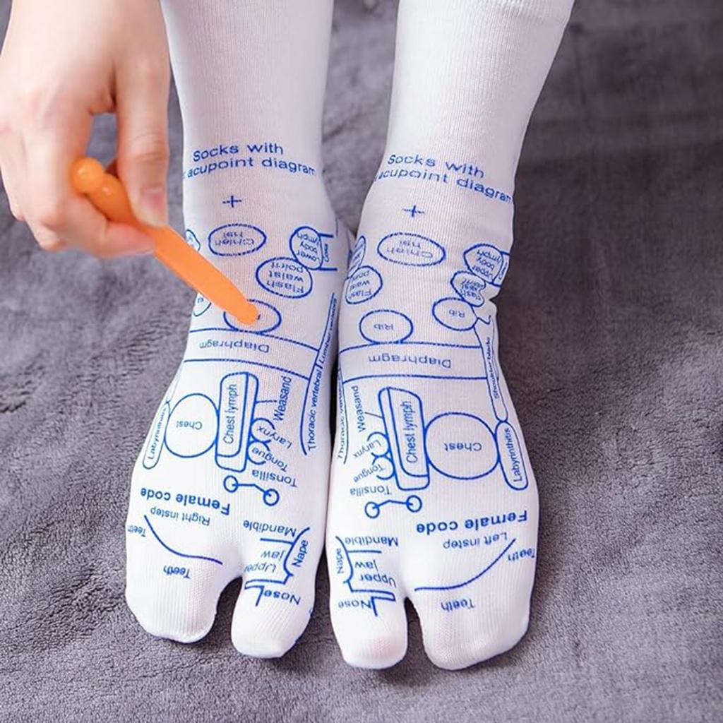 Warp Socks English Acupoint Socks Socks Chinese Heritage Massage Socks