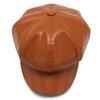 Autumn and Winter Trendy PU Leather Octagonal Hat Beret Outdoor Windproof and Warm Sun Hat Fashionable Casual Baseball Cap