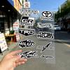 FOR TOYOTA TRO Universal Multi-Purpose Reflective Waterproof Stickers Scratch Conceal For Auto Bike Helmet Mug Fridge Decoration