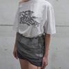 Lcdc Tm Sheer Frill Layered Knit Skirt (Grey)