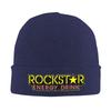 Rockstar Energy Drink Warm Knitted Cap Winter Knit Bonnet Hat Skullies Beanies Hip Hop Caps for Unisex