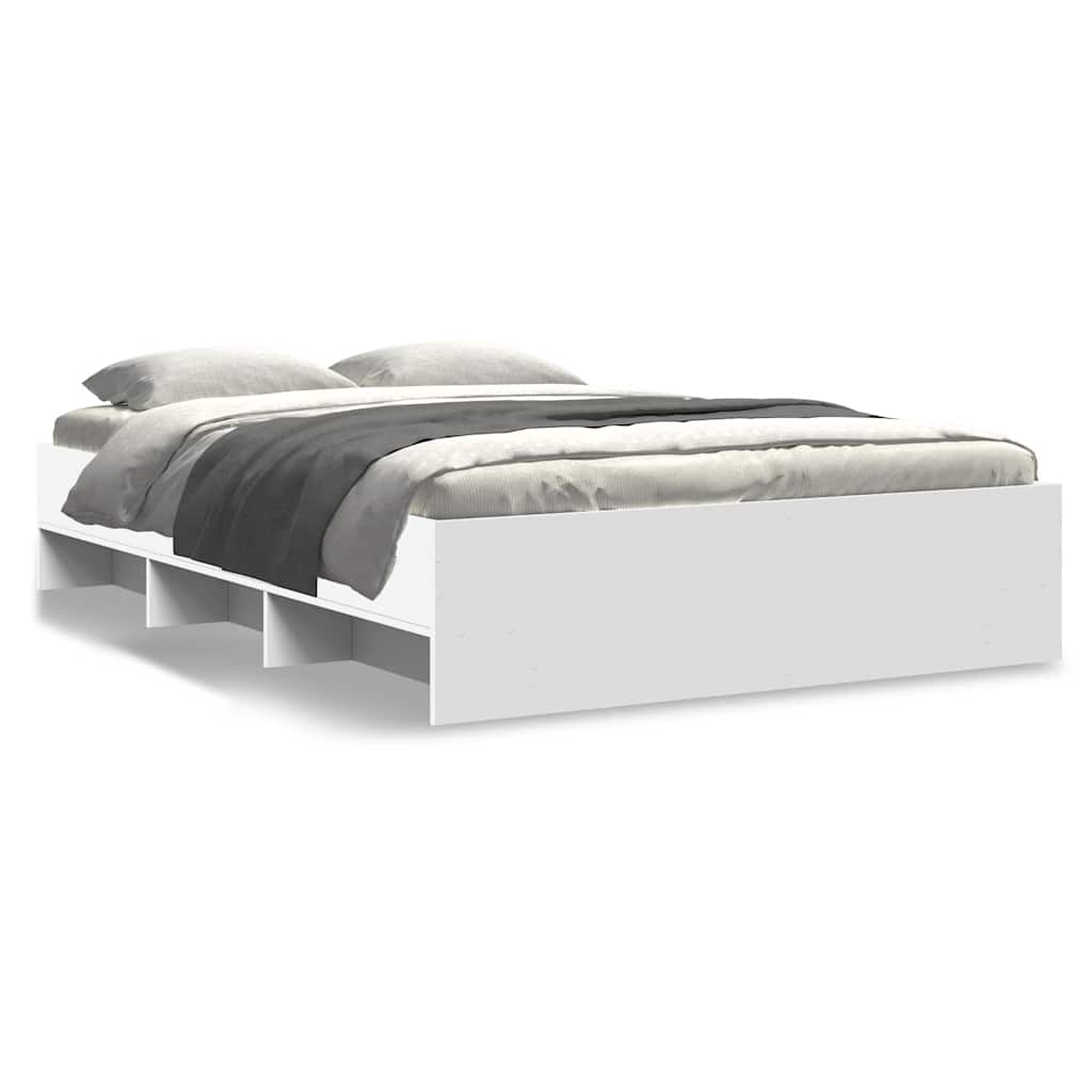 Bed Frame White 120x200 cm Particleboard