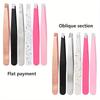 1Pc Eyebrows Tweezers Trimmer Professional Beard Eyelash Brow Face Hair Removal Tweezer Beautfy Makeup Stainless Steel Tools