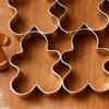 Gingerbread Man Cookie Cutters 9 Cavity Stainless Steel Baking Mold for Biscuits And Fondant Easy to Clean Baking Tool for Home Baking And Festive