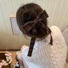 Elegant Plaid Ribbon Bow Hairpins Women Girls Hair Clips Claw Barrettes Accessories Hairclip Headdress Headwear Ornament